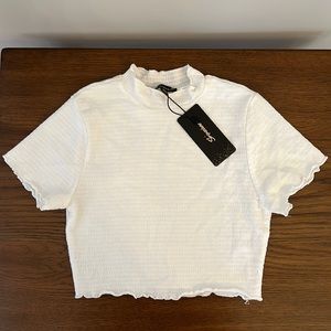 NWT Mockneck Crop top